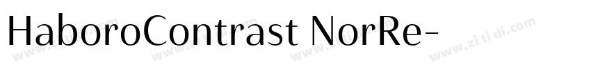 HaboroContrast NorRe字体转换